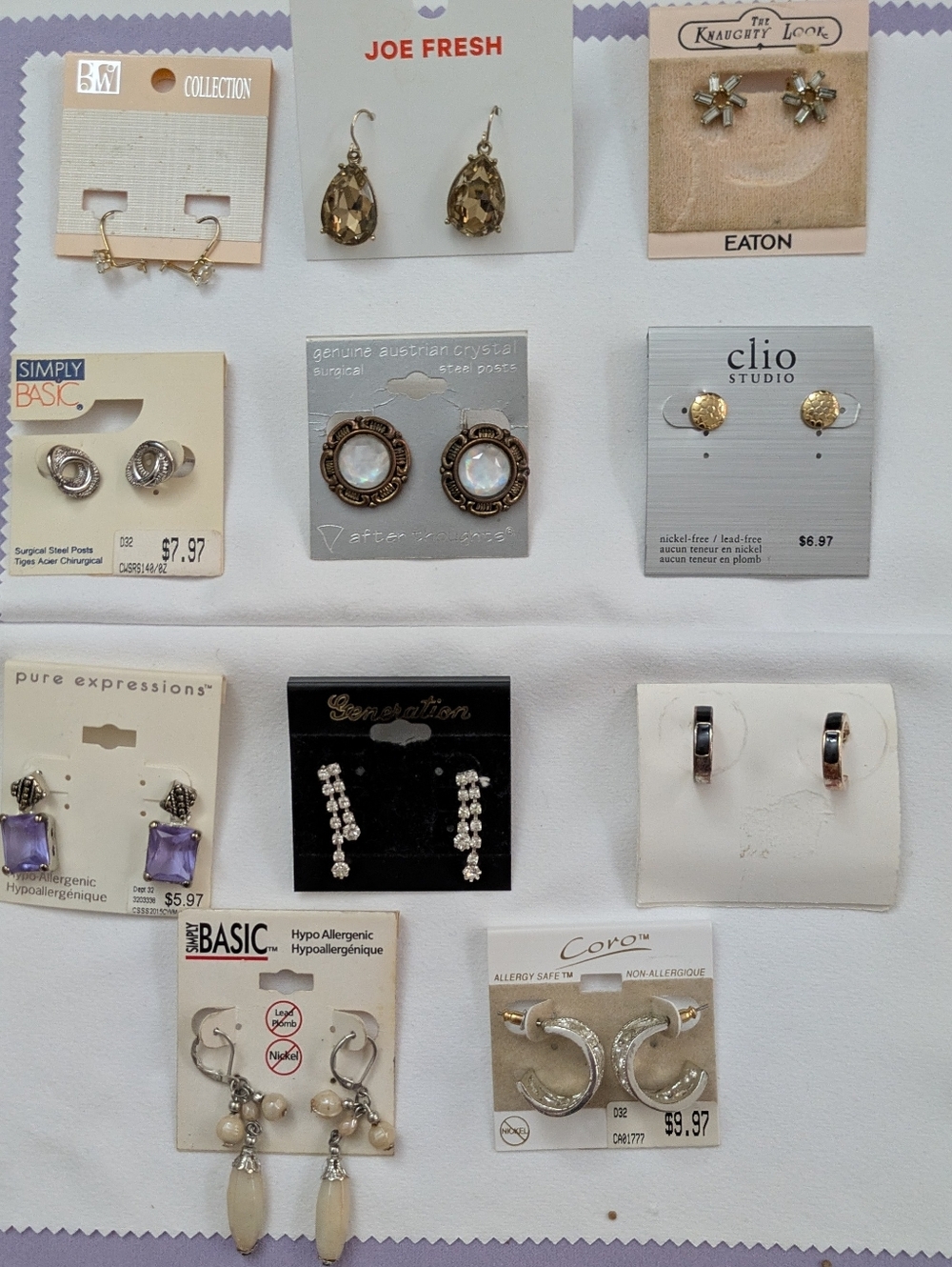 Vintage Jewelry Earrings Lot